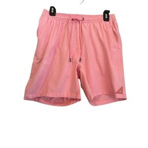 Mr. Swim Serious Fun‎ Shorts Mens L Pink Drawstring Zipper Pocket Swim Trunks